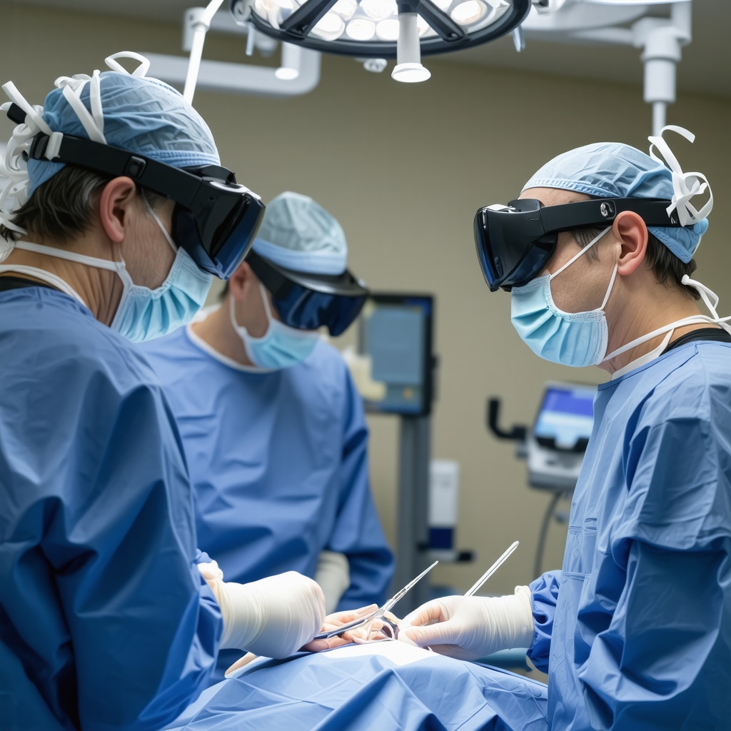 NJ spine surgeon using augmented reality for precise spinal fusion implant placement
