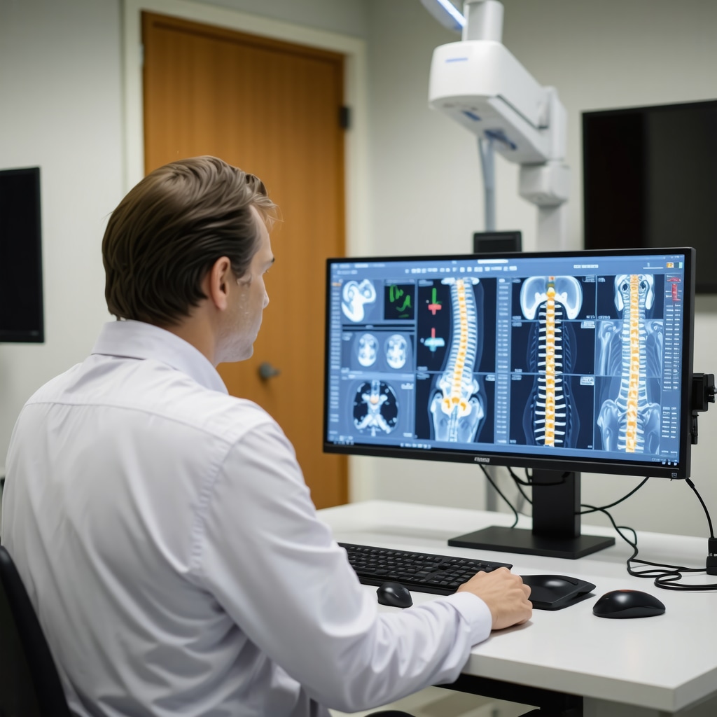 Spine specialist utilizing AI and telehealth technologies for advanced non-surgical spine pain management in New Jersey