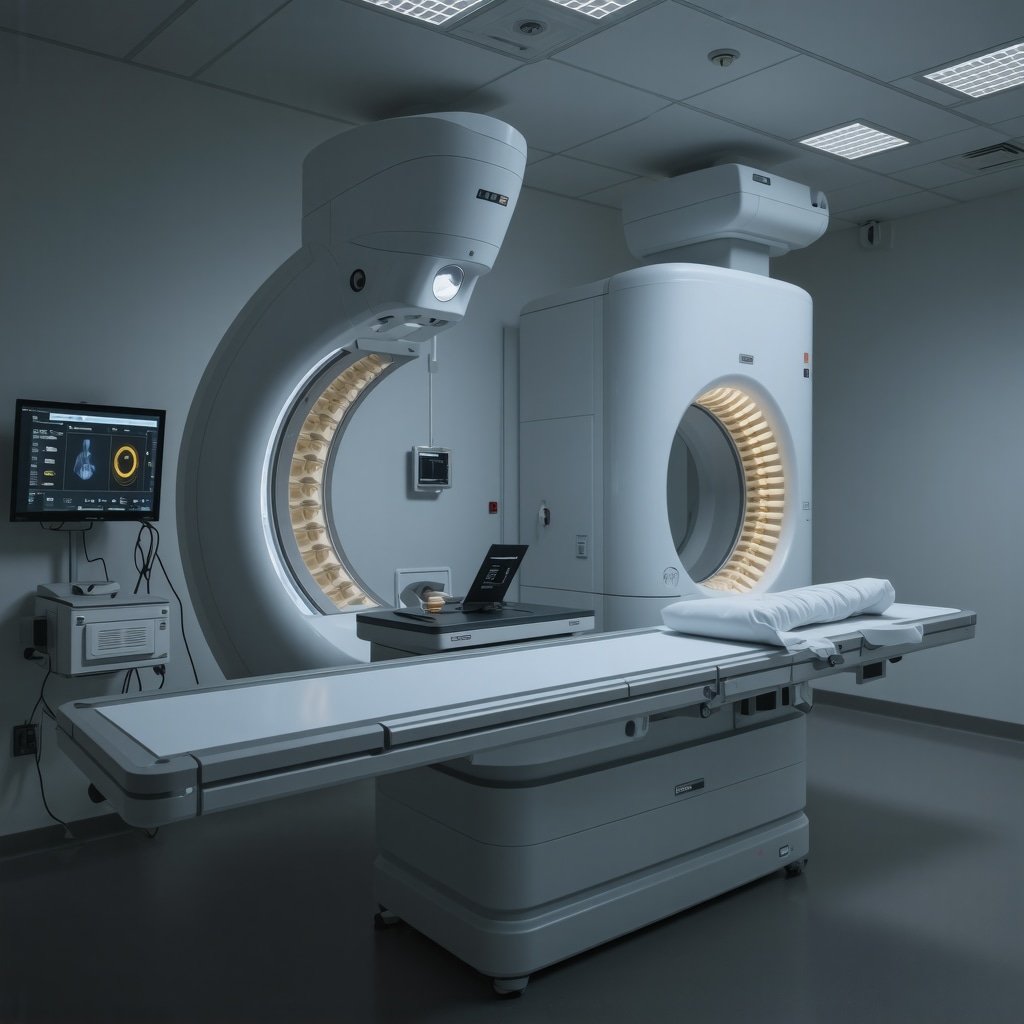 Multidisciplinary spine care team using AI-driven imaging technology in New Jersey clinic