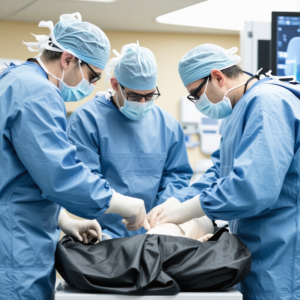 Spine surgeons and rehabilitation specialists discussing patient recovery plans in New Jersey