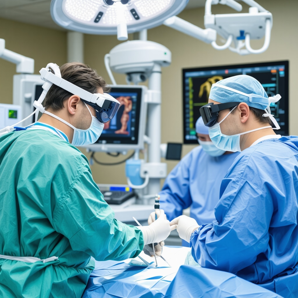 Spine surgeon in New Jersey utilizing augmented reality and robotic tools with haptic feedback during spine surgery