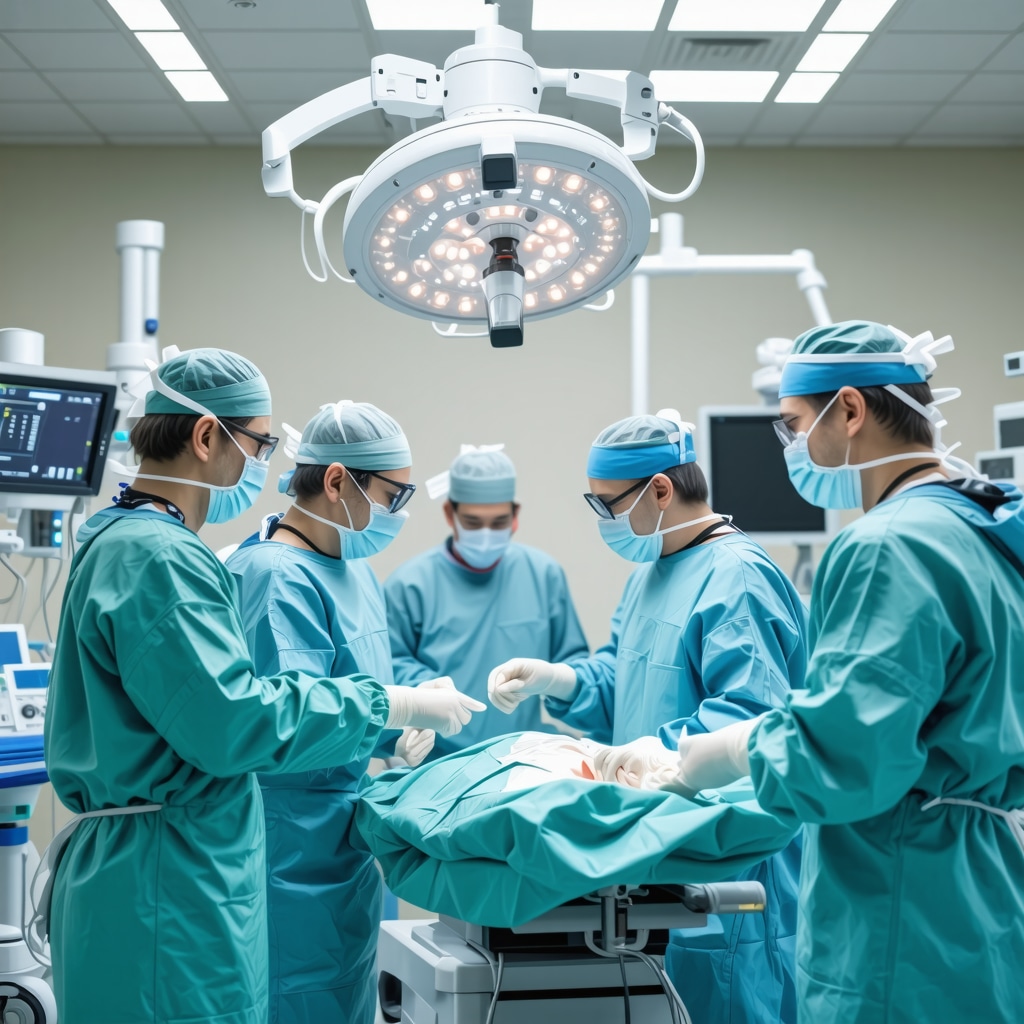 Surgeons using robotic-assisted technology during spine surgery in NJ