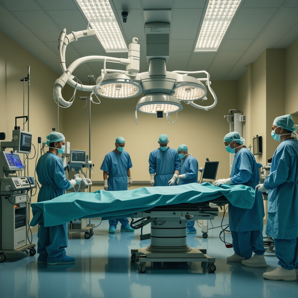 Modern robotic surgical system performing spinal surgery in NJ