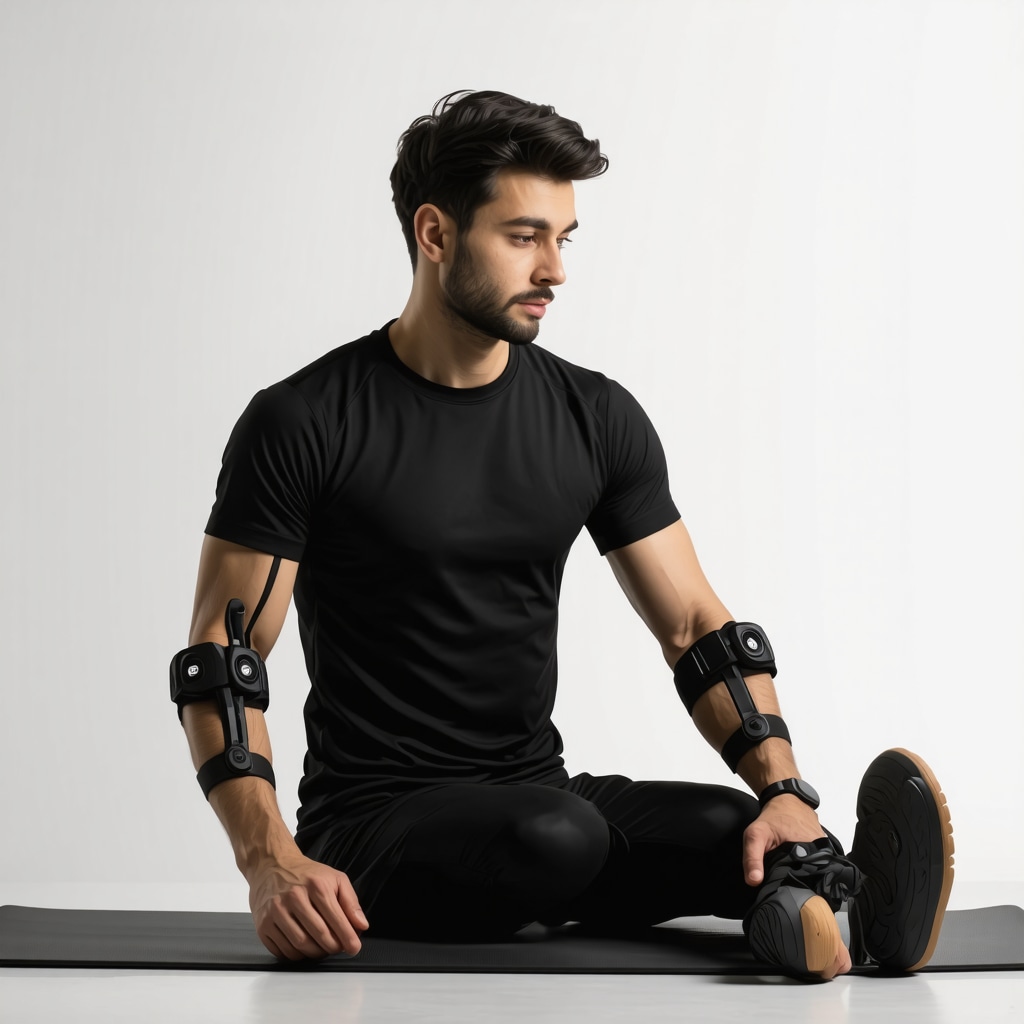 Patient using wearable sensors for spinal rehabilitation