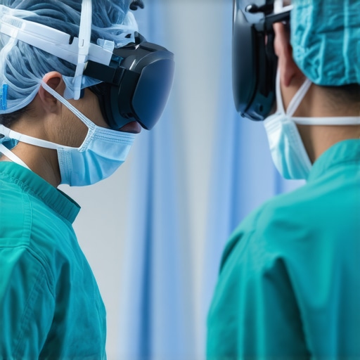 Surgeon engaging with 3D imaging and virtual reality tools for precise spine surgery planning.