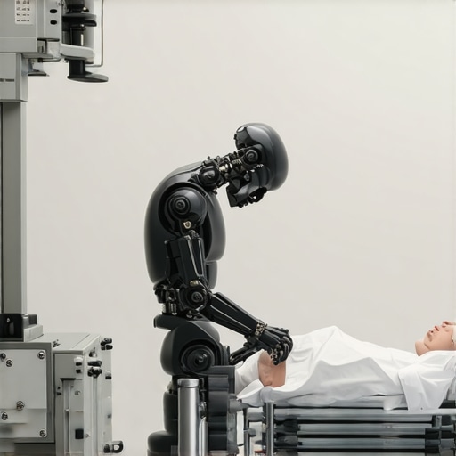 Advanced robotic system used for precise spine surgery in a clinical setting