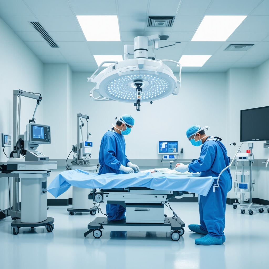 Surgeon using robotic-assisted technology during spine surgery in NJ