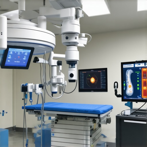 Cutting-edge Technology in Modern Spine Surgery Surgeon using robotic-assisted laser spine surgery with advanced imaging tools