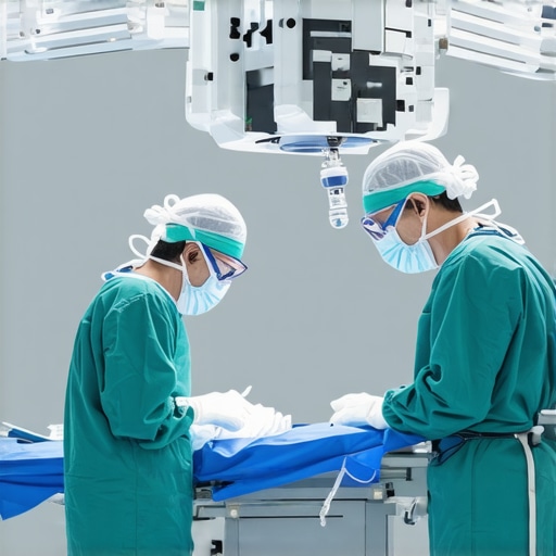 Cutting-edge robotic spine surgery in NJ Surgeon using robotic-assisted technology during spine surgery in New Jersey