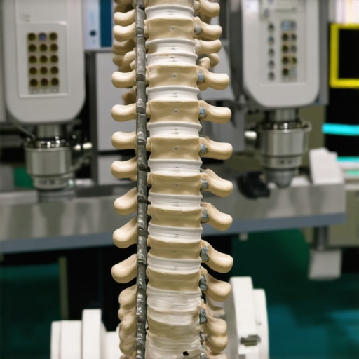 Surgeon operating robotic spine surgery system in NJ clinic