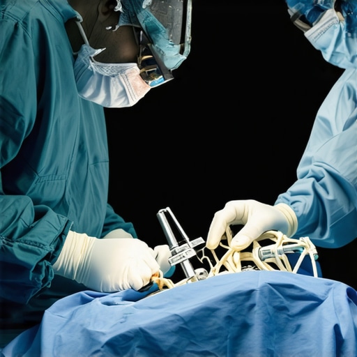 Surgeon performing robotic-assisted spine surgery in New Jersey