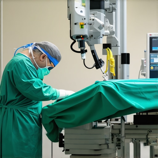 Surgeon using robotic-assisted technology for minimally invasive spine surgery in NJ