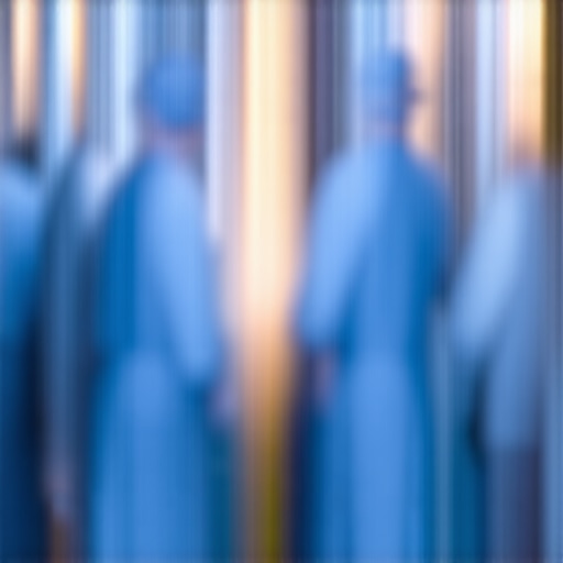 Surgeons performing robotic-assisted spinal surgery in a modern operating room