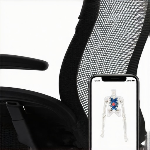 Ergonomic chair, posture correction wearable, and physiotherapy app for spine health.